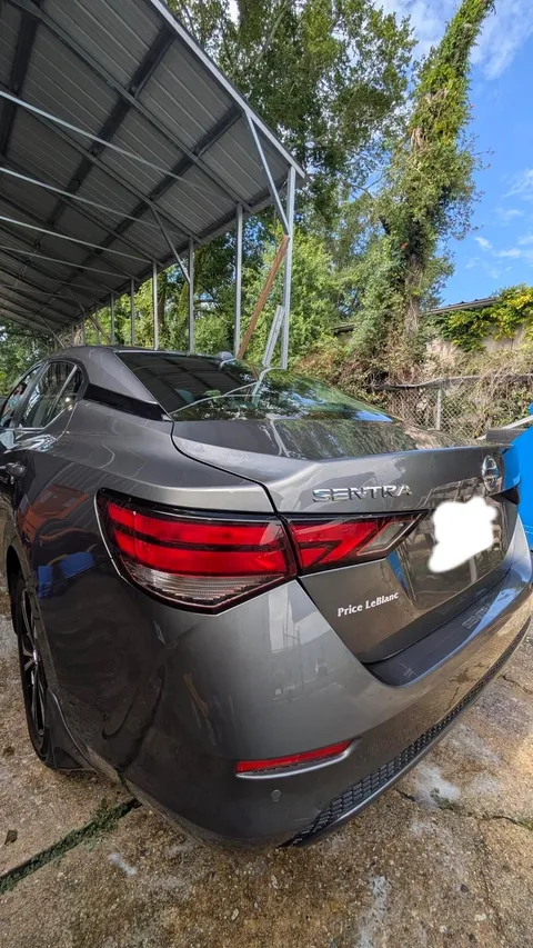Nissan Sentra detailed to a mirror-gloss paint finish